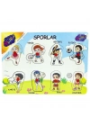 ® Ahşap Tutmalı Sporlar Yapboz