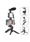 ® Akıllı Telefon Vlog Kiti Tripod Mini Mikrofonlu Telefon Tutucu