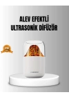 ® Alev Efektli Ultrasonik Uçucu Yağ Difüzörü 280ml Su Tanklı ve Sessiz Çalışma Özellikli