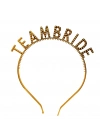 Altın Renk Team Bride Taç – Gelin ve Nedime Tacı