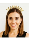 Altın Renk Team Bride Taç – Gelin ve Nedime Tacı
