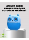 ® Anında Baskı Özellikli Çocuk Kamerası 48MP 1080P Çift Lens 32GB Destekli