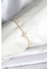 ® Anka Kuşu Model Zirkon Taşlı Gold Renk Pirinç Su Yolu Kadın Bileklik