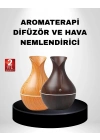 ® Aromaterapi Difüzör Ahşap Desenli ve Ultrasonik Nemlendirici LED Işıklı