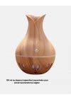 ® Aromaterapi Difüzör Ahşap Desenli ve Ultrasonik Nemlendirici LED Işıklı