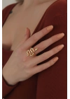 ® Ayarlanabilir Gold Renk Yılan Yüzük