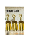 3lü Lüks Gold Zamak Ölçü ve Baharat Kaşığı Seti - Özel Tasarım 721956