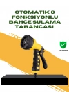 ® Bahçe Sulama Tabancası Hortum Ucu 8 Fonksiyonlu Ayarlanabilir