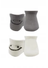 ®   2Li Sneakers Smile Penye Çorap 20106 Gri Ekru