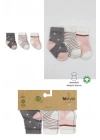 ®   3Lü Penye Kız Soket Çorap 10112 Gri