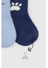®   2Li Bear Penye Soket Çorap 10116 Mavi
