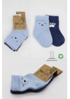 ®   2Li Bear Penye Soket Çorap 10116 Mavi