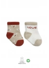 ®   2Li Love Dog Penye Soket Çorap 10118 Bej