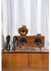 Bluetooth Hoparlör Ahşap Klasik Retro Gramofon Bluetooth Müzik Kutusu
