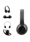 Bluetooth Kablosuz Kulaklık Siyah Wireless 5.0 Kulak Üstü Uzun Pil Ömrü