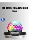 ® Bluetooth Kontrollü Masaüstü Disko Topu Işığı – Renkli LED Işık Gösterisi ve Uzaktan Kumanda