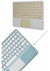 ® Bluetooth Touchpad Klavye Ultra İnce Taşınabilir Q Klavye