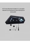 ® BT22 Kask Bluetooth Kulaklık 5.0 Gürültü Engelleyici ve Eller Serbest Kullanım