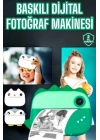 ® Çocuklar İçin Özel Fotoğraf Makinesi Printer Kamera Taşınabilir HD