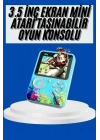 ® Çocuklara Özel 4K HD Retro Oyun Konsol El Atari Taşınabilir 500 Oyunlu