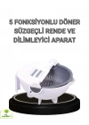® Çok Fonksiyonlu Döner Rende Süzgeç Hazneli Ergonomik Sebze Doğrayıcı