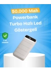 ® Çoklu Cihaz Uyumlu LED Ekranlı 50000 mAh Powerbank