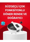 ® Döner Mekanizmalı Sebze Doğrayıcı Hazneli Rende