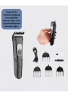 ® Ergonomik Tasarımlı, 3 Taraklı Profesyonel Şarjlı Saç Sakal Tıraş Makinesi