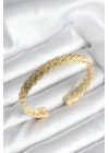 Ezme Zincir Model Gold Renk Kadın Bileklik