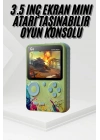 ® Game Box Oyun Konsolu 500 Retro Oyunlu Mini Taşınabilir 3 İnç