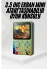 ® Game Box Oyun Konsolu 500 Retro Oyunlu Mini Taşınabilir 3 İnç