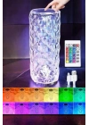 ® Gece Lambası Kristal Lamba Dokunmatik Şarjlı Hediyelik