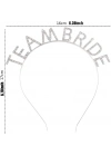 Gümüş Kaplama Kristal Taşlı Team Bride Taç 16x17 cm