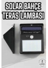 ® Güneş Enerjili Bahçe Lambası Solar Gece Aydınlatma Sensörlü Lamba