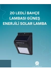 ® Hareket Sensörlü Solar Lamba | 120° Algılama Açısı, 3-4 Metre Mesafe, Suya Dayanıklı LED