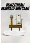 ® Hediyelik Kum Saati Retro Dekoratif Deniz Feneri Kum Saati