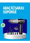 ® HEPA Filtreli Sessiz Çalışan Kablosuz Şarjlı Mini Süpürge