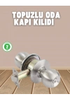 ® İç ve Dış Mekan Uyumlu Giriş Tipi Topuzlu Kilit