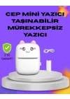 ® Kablosuz Mini Cep Yazıcısı Bluetooth Destekli 1200mAh Bataryalı