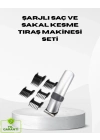 ® Kablosuz Profesyonel Tıraş Makinesi – Şarjlı, 60 Dakika Kullanım Süreli, Çelik Bıçaklı, Sessiz Motor