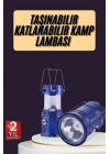 ® Kamp Feneri Şarj Edilebilir Güneş Enerjili Işıldak USB Şarjlı