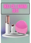 ® KAŞ BIYIK VE YÜZ EPİLASYON ALETİ VE TİTREŞİMLİ YÜZ TEMİZLEME MASAJ ALETİ İKİLİ SET
