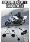 ® Kask Kulaklığı Motosiklet Intercom Interkom Dinleme Konuşma Özellikli Su Geçirmez