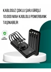 ® Kompakt Tasarım, Güçlü Performans – 10000mAh Kablosuz Powerbank