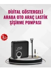 ® Kompakt Tasarımlı LED Işıklı Taşınabilir Hava Kompresörü