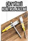 ® Kontrol Kalemi Nikel Kaplama Çift Başlıklı Test Cihazı