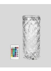 ® Kristal RGB LED Masa Lambası – Renkli Kumandalı Işık, Dekoratif ve Enerji Tasarruflu