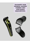 ® LED Ekranlı Şarjlı Saç ve Sakal Kesme Makinesi Erkek Bakım Cihazı Çok Başlıklı Set