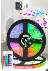 Led Işık 5 Metre Şerit Led RGB Işıklı