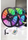 Led Işık 5 Metre Şerit Led RGB Işıklı